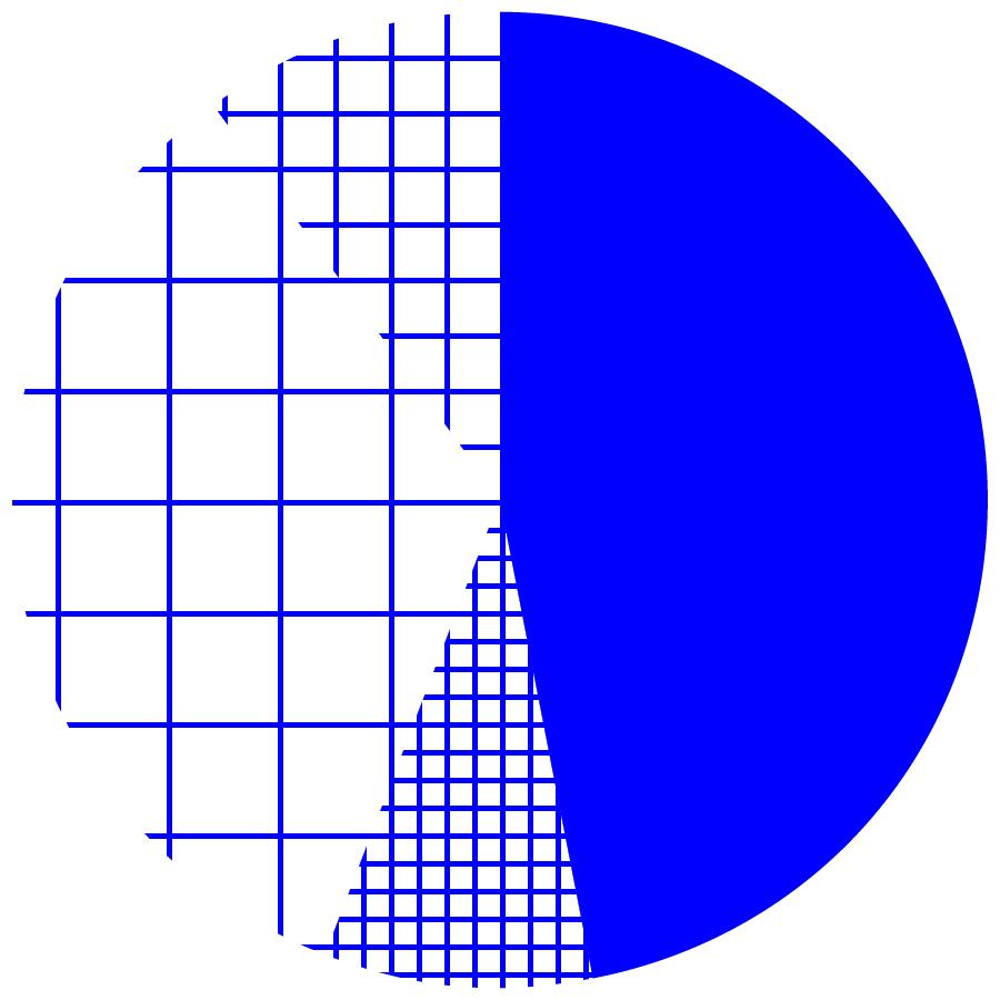 A pie chart representing 47%