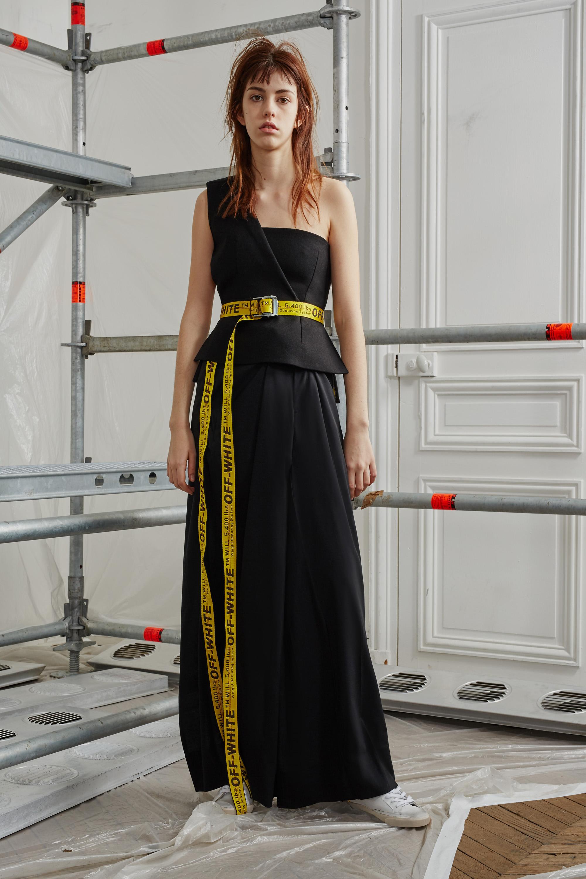 Off white belt outlet dress