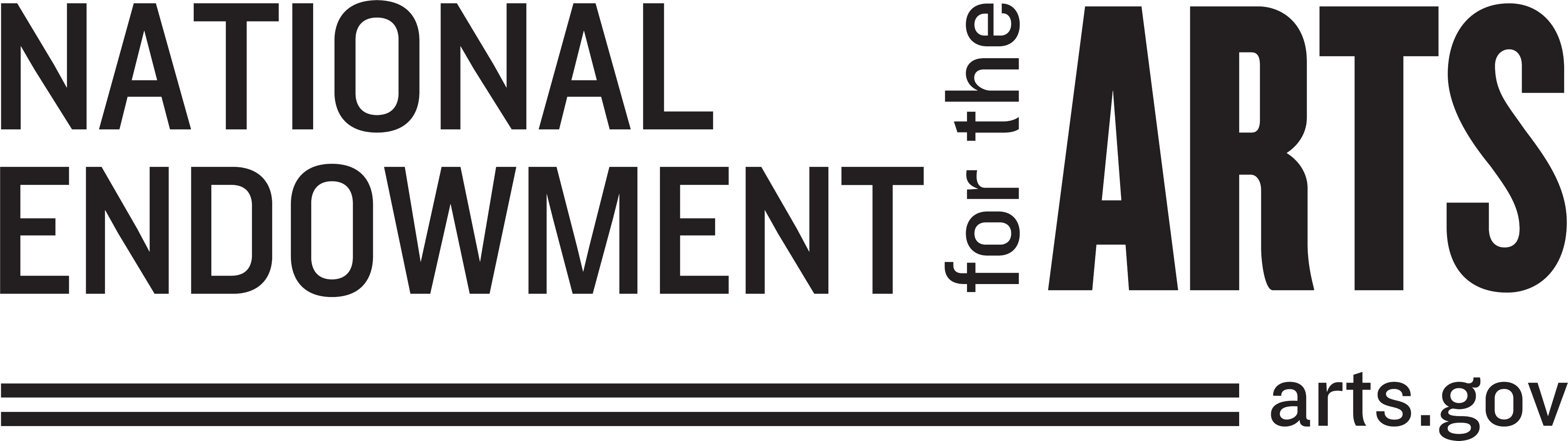 logo reads 'national endowment for the arts, arts.gov'